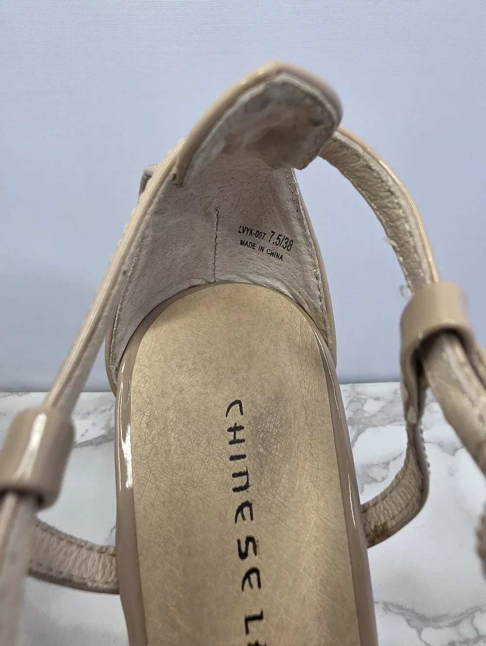 Chinese Laundry Leo patent nude Heels